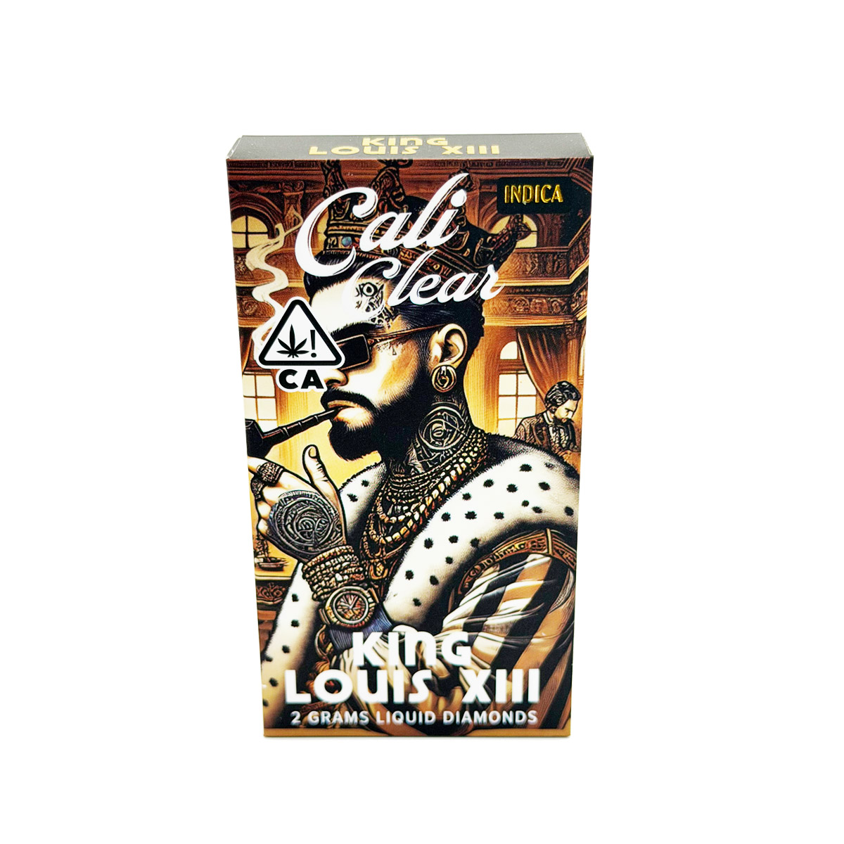 Cali Clear Liquid Diamonds King Louis XIII (Indica) 2 Grams (2g) Disposable Vape