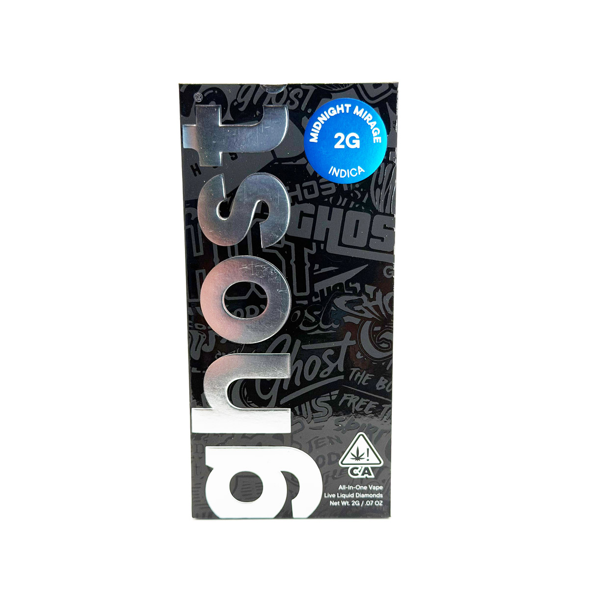 Ghost Live Liquid Diamonds All-in-One Midnight Mirage (Indica) 2 Grams (2g) Disposable Vape