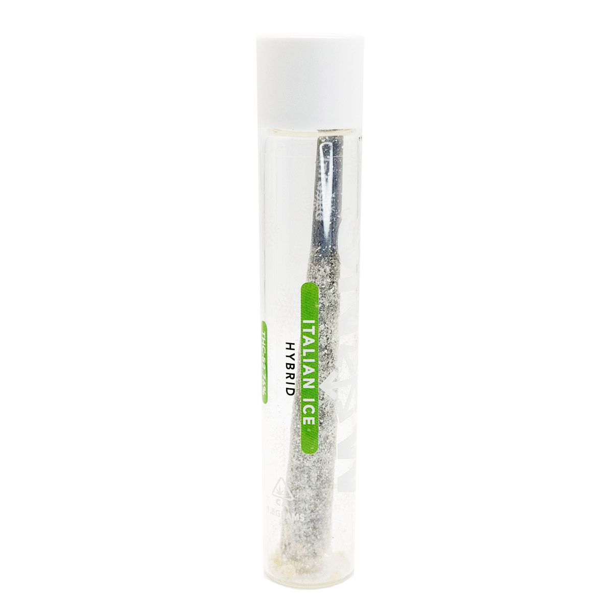 Snow Diamond Infused Italian Ice (Hybrid) 1.5 Grams (1.5g) Infused Pre-Roll (1-Pack)