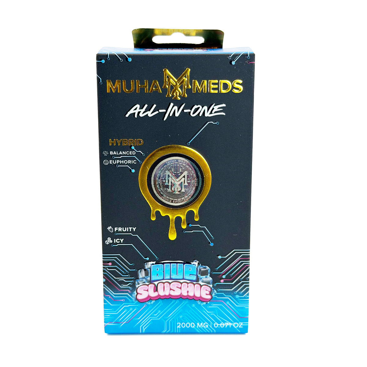 Muha Meds All-In-One Blue Slushie (Hybrid) 2 Grams (2g) Disposable Vape