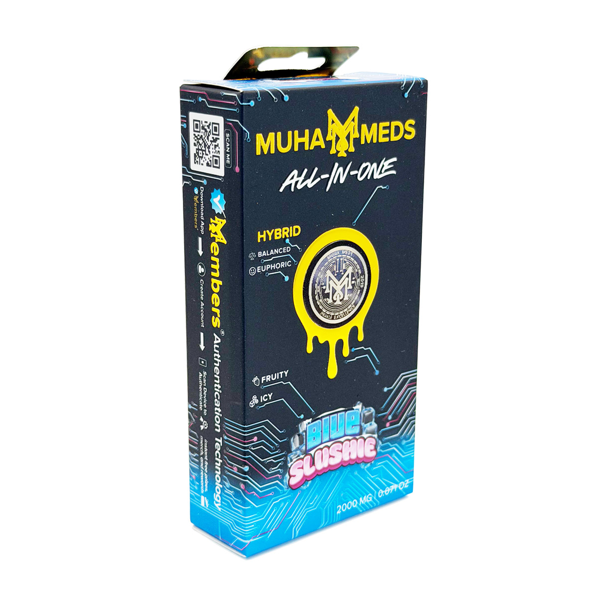 Muha Meds All-In-One Blue Slushie (Hybrid) 2 Grams (2g) Disposable Vape