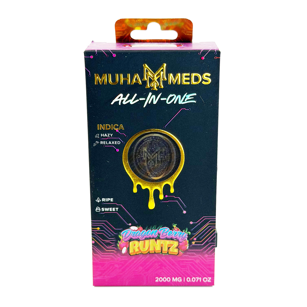 Muha Meds All-In-One Dragon Berry Runtz (Indica) 2 Grams (2g) Disposable Vape