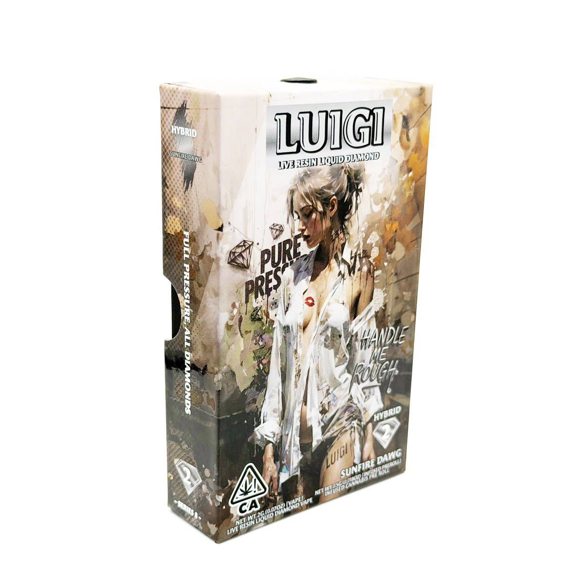 Luigi Live Resin Liquid Diamond Bundle Sunfire Dawg (Hybrid) 2 Grams (2g) Disposable Vape