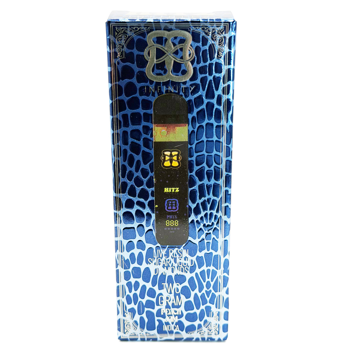 Infinity Hitz Peach Jam (Indica) 2 Grams (2g) Disposable Vape
