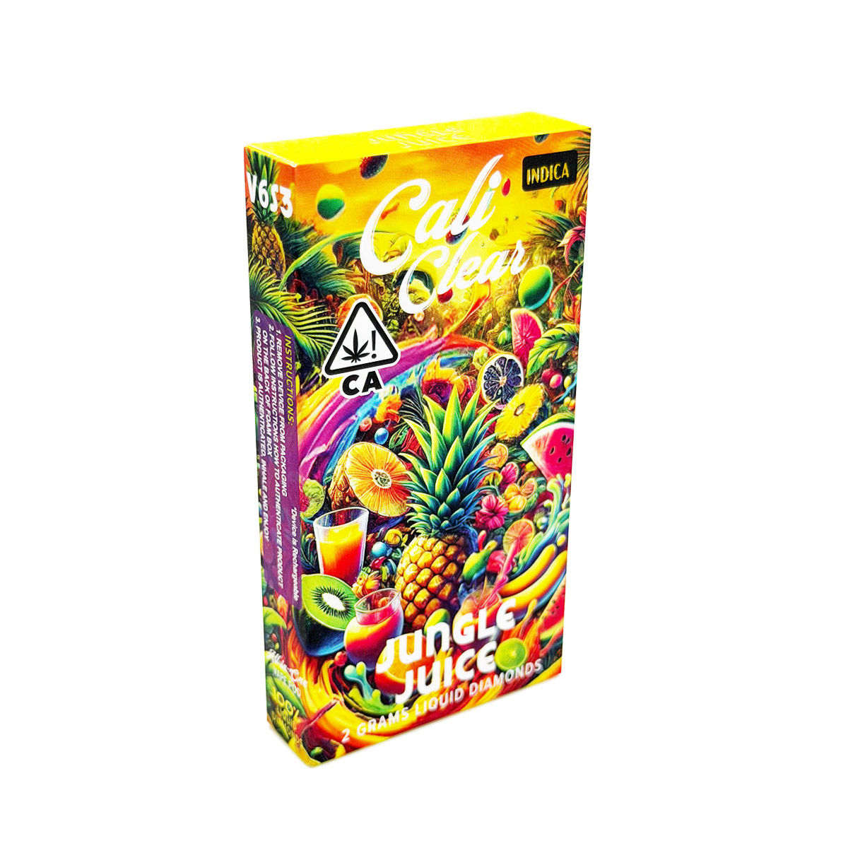 Cali Clear Liquid Diamonds Jungle Juice (Indica) 2 Grams (2g) Disposable Vape