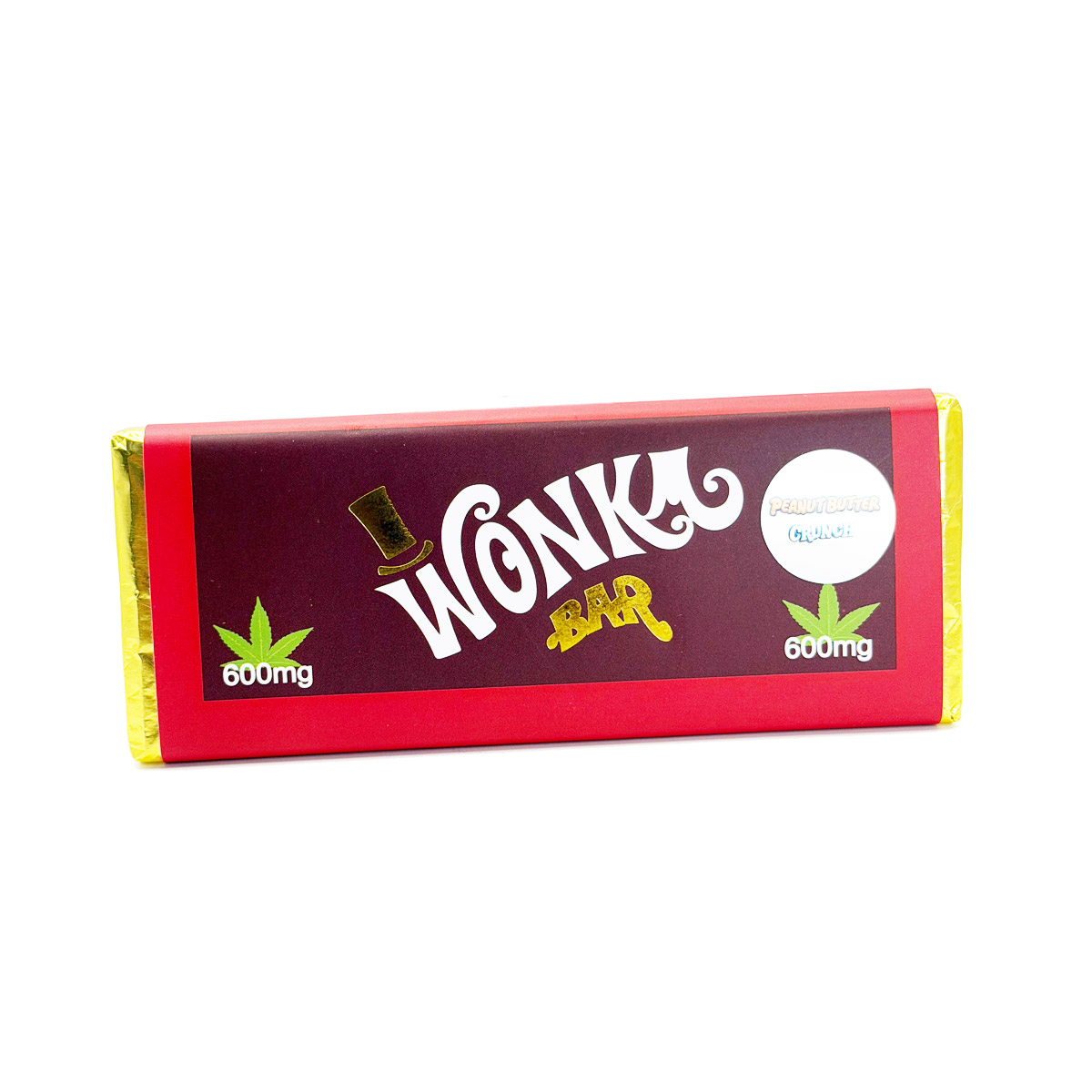 Wonka Bar Cannabis Infused Peanut Butter Crunch 6000mg Edible Chocolate Bar