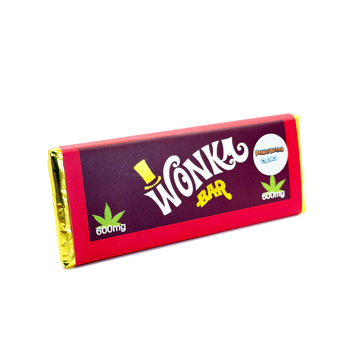 Wonka Bar Cannabis Infused Peanut Butter Crunch 6000mg Edible Chocolate Bar
