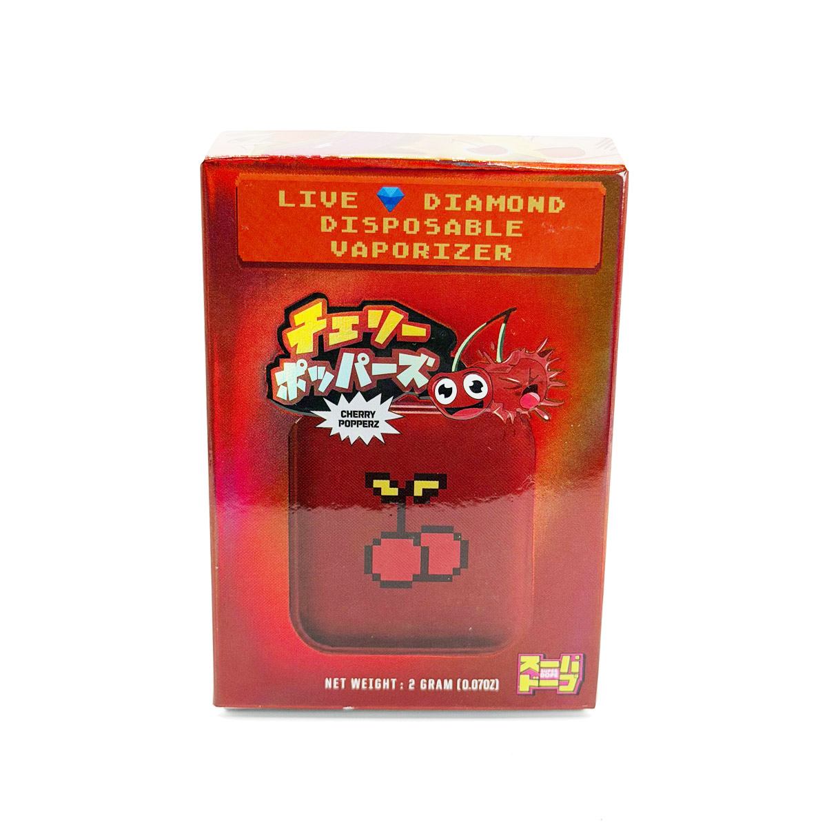 Super Dope Live Diamond Resin Cherry Popperz 2 Grams (2g) Disposable Vape