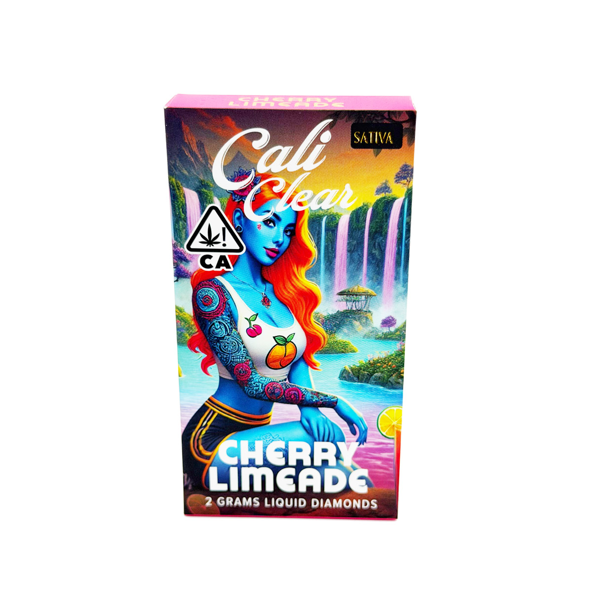 Cali Clear Liquid Diamonds Cherry Limeade (Sativa) 2 Grams (2g) Disposable Vape