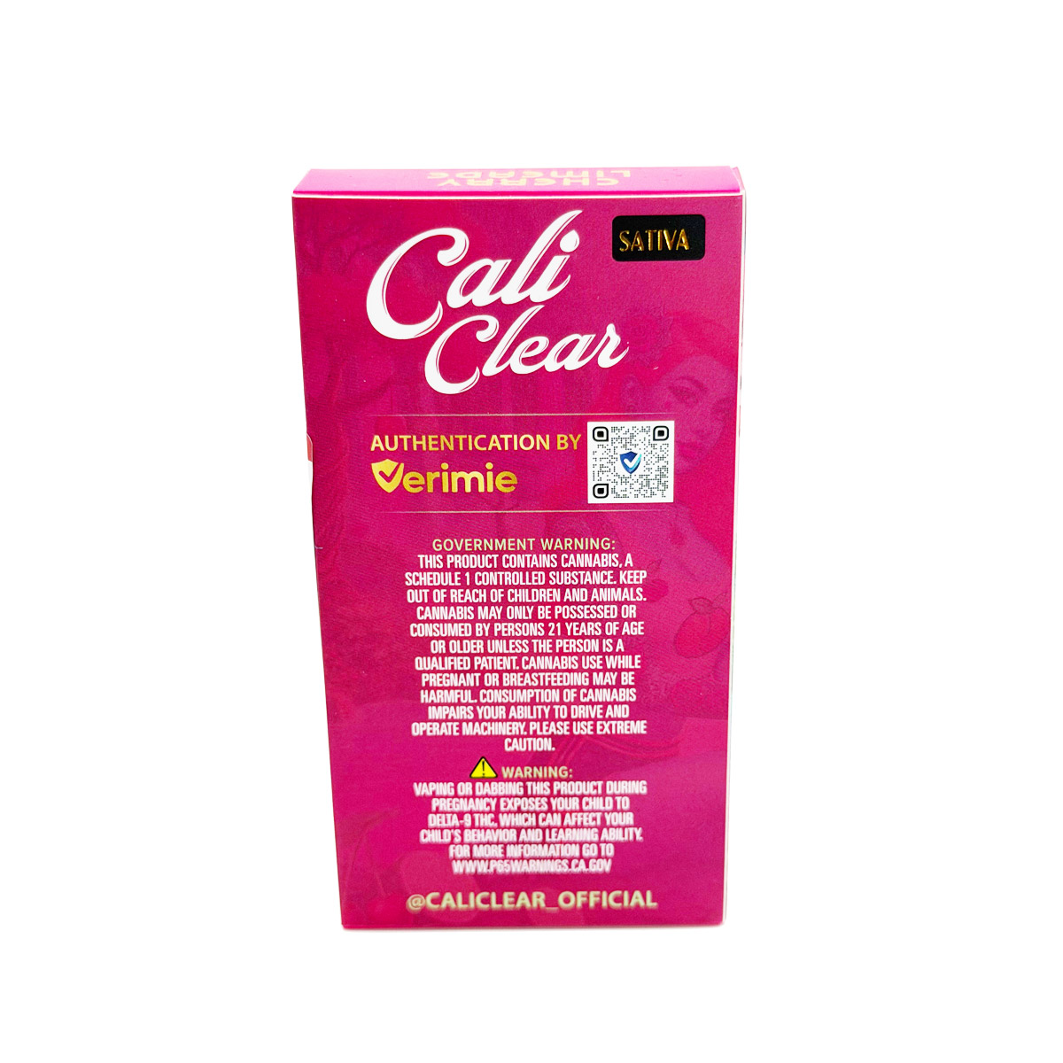 Cali Clear Liquid Diamonds Cherry Limeade (Sativa) 2 Grams (2g) Disposable Vape