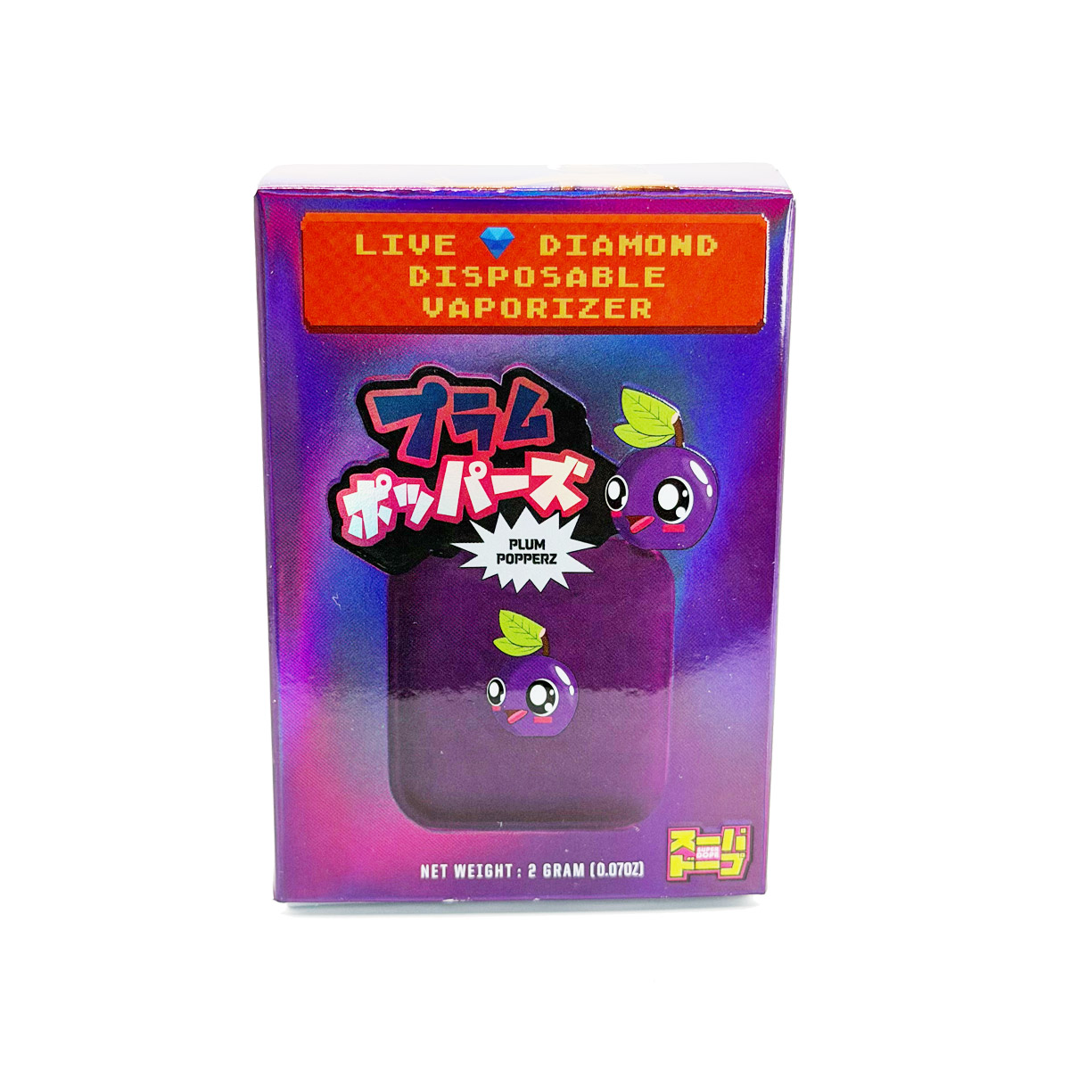 Super Dope Live Diamond Resin Plum Popperz 2 Grams (2g) Disposable Vape