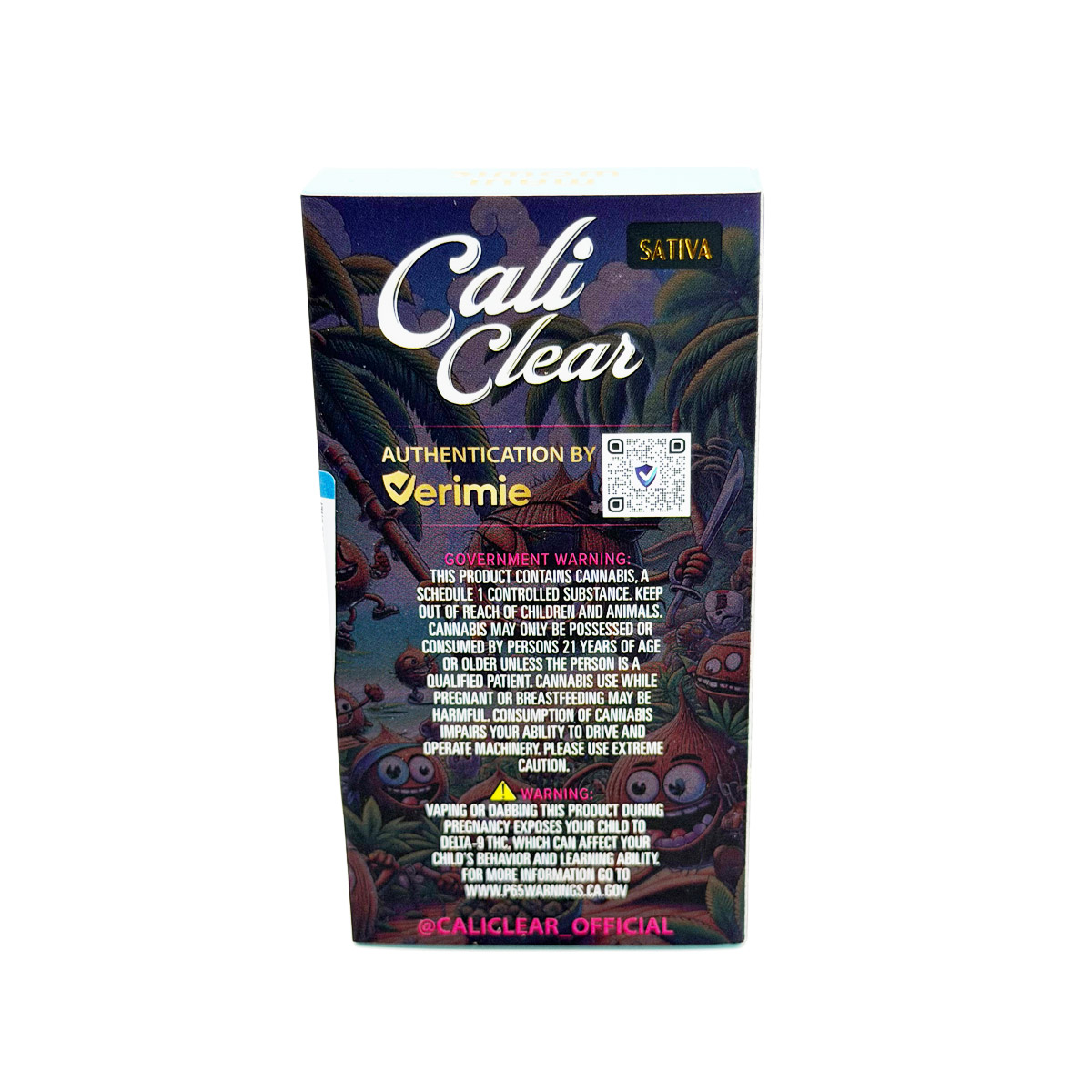 Cali Clear Liquid Diamonds Maui Wowie (Sativa) 2 Grams (2g) Disposable Vape