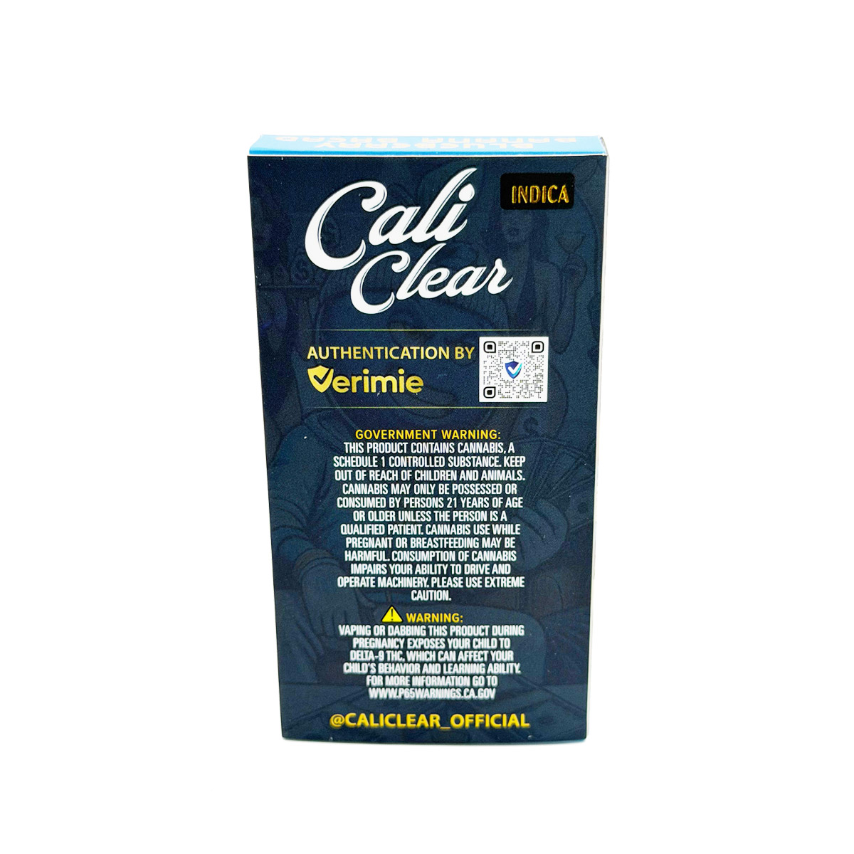 Cali Clear Liquid Diamonds Blueberry Banana Bread (Indica) 2 Grams (2g) Disposable Vape