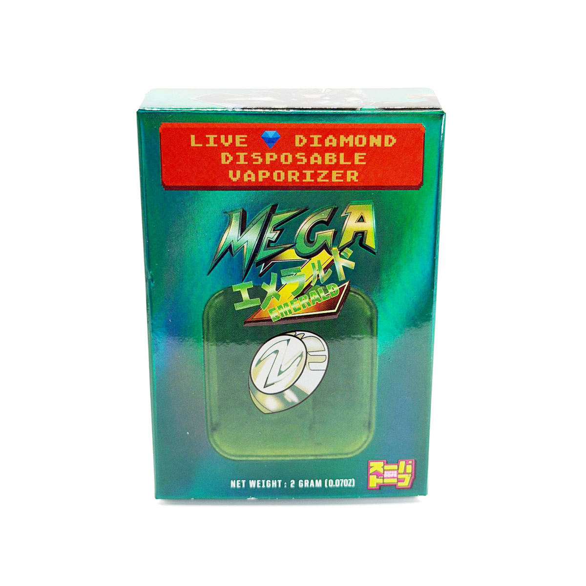 Super Dope Live Diamond Resin Mega Z Emerald 2 Grams (2g) Disposable Vape