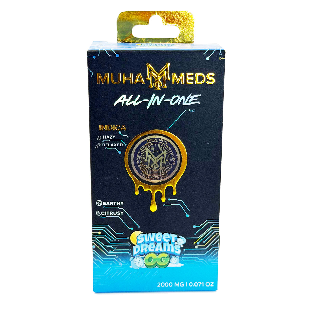 Muha Meds All-In-One Sweet Dreams OG (Indica) 2 Grams (2g) Disposable Vape