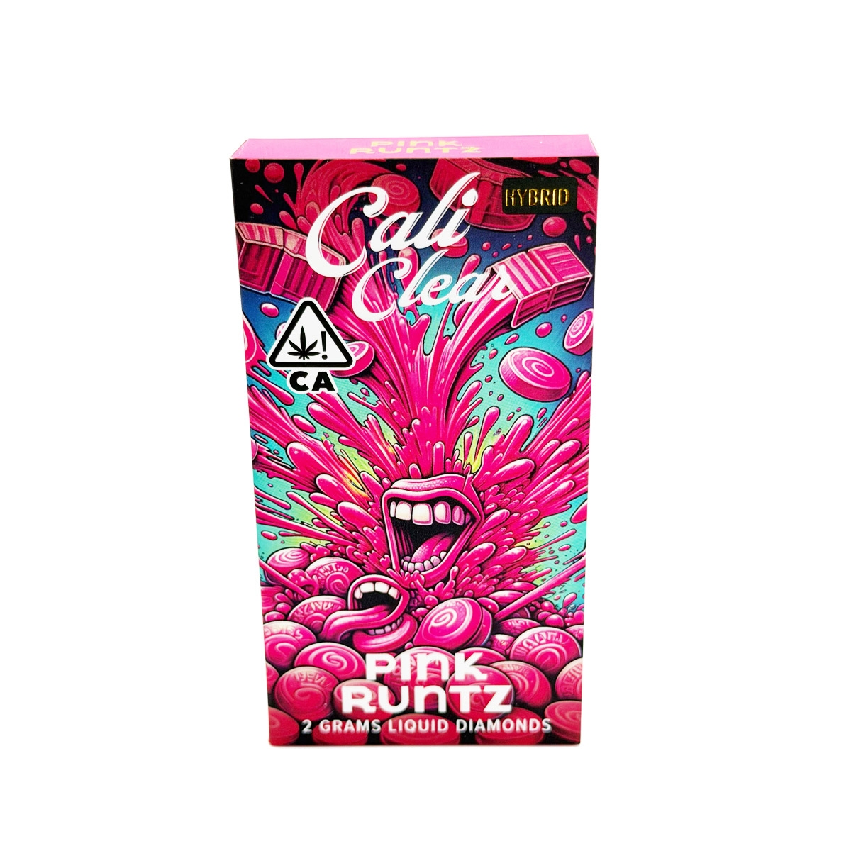 Cali Clear Liquid Diamonds Pink Runtz (Hybrid) 2 Grams (2g) Disposable Vape
