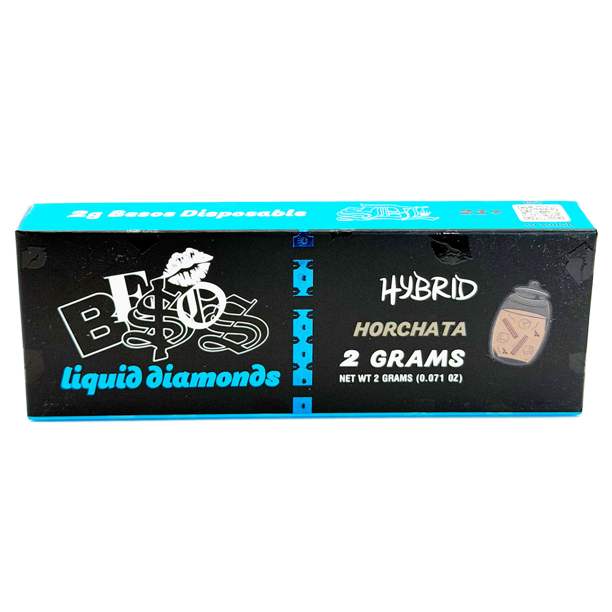 Besos Liquid Diamonds Horchata (Hybrid) 2 Grams (2g) Disposable Vape