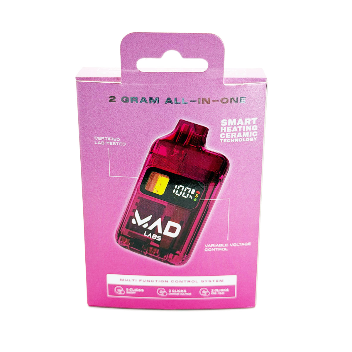 Mad Labs All In One Cannabis Razzle Dazzle (Indica) 2 Grams (2g) Disposable Vape
