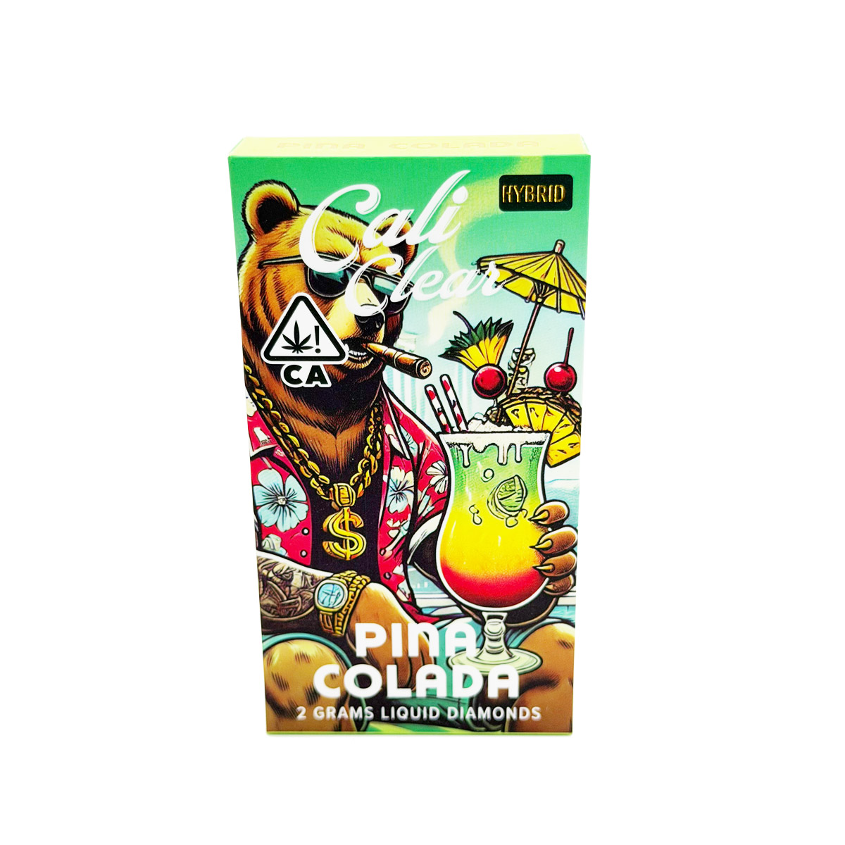 Cali Clear Liquid Diamonds Pina Colada (Hybrid) 2 Grams (2g) Disposable Vape