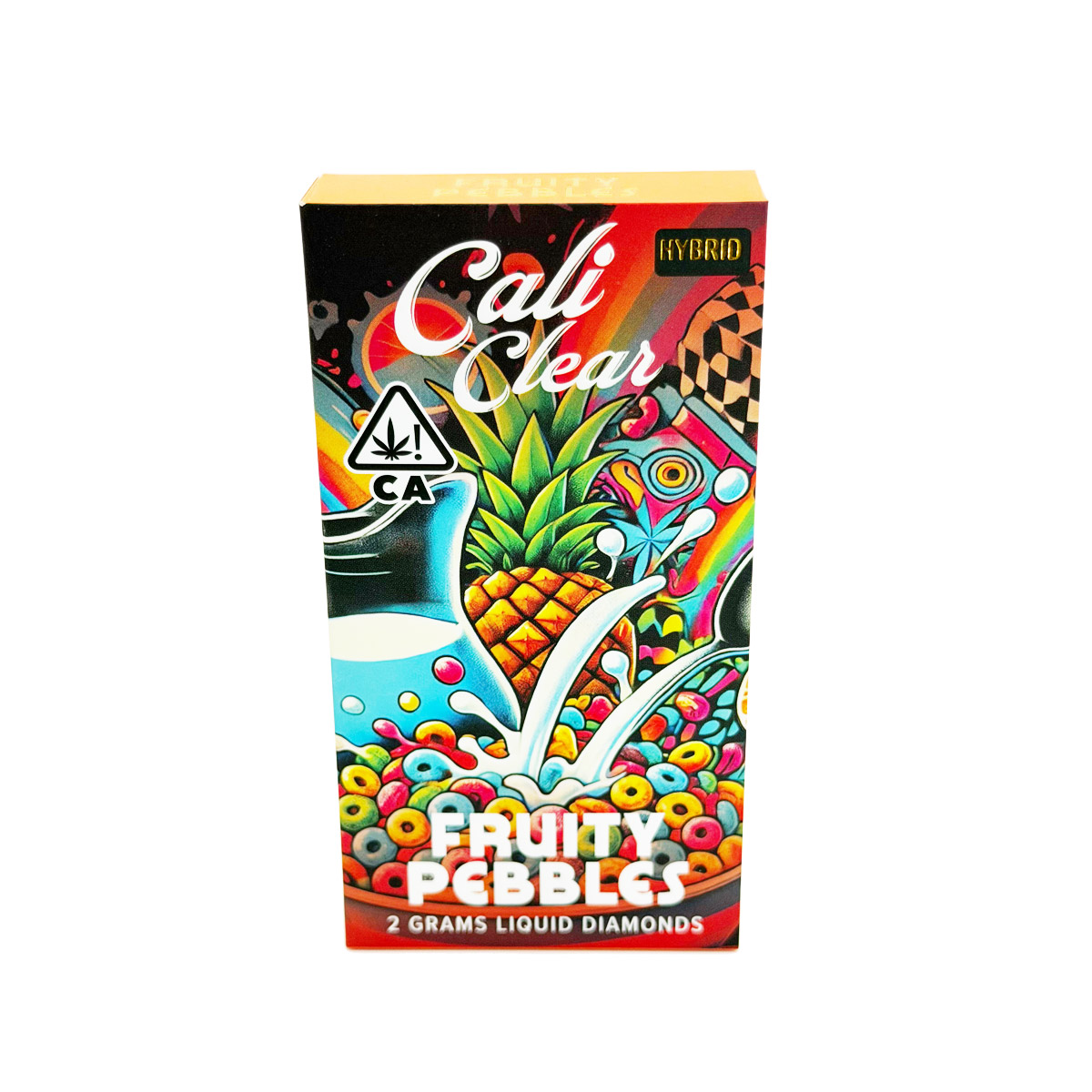 Cali Clear Liquid Diamonds Fruity Pebbles (Hybrid) 2 Grams (2g) Disposable Vape