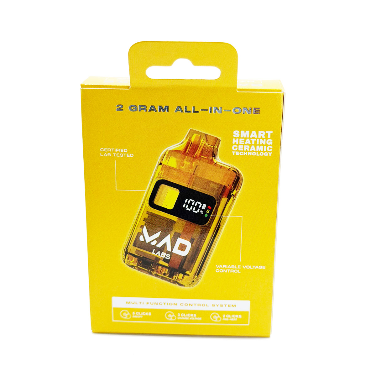 Mad Labs All In One Cannabis Banana Shake (Hybrid) 2 Grams (2g) Disposable Vape