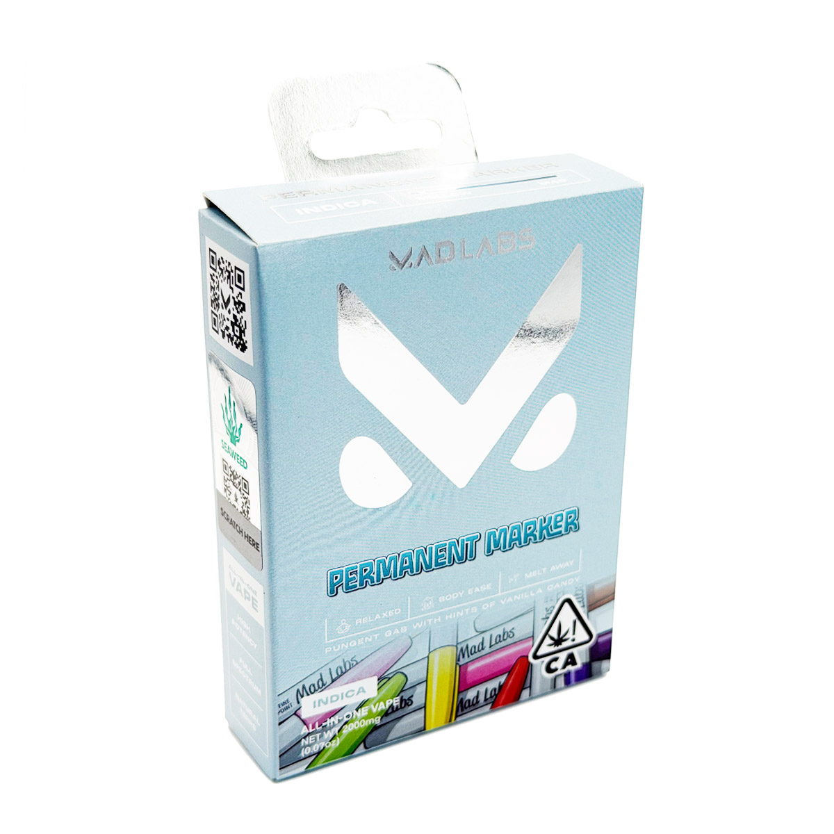 Mad Labs All In One Cannabis Permanent Marker (Indica) 2 Grams (2g) Disposable Vape