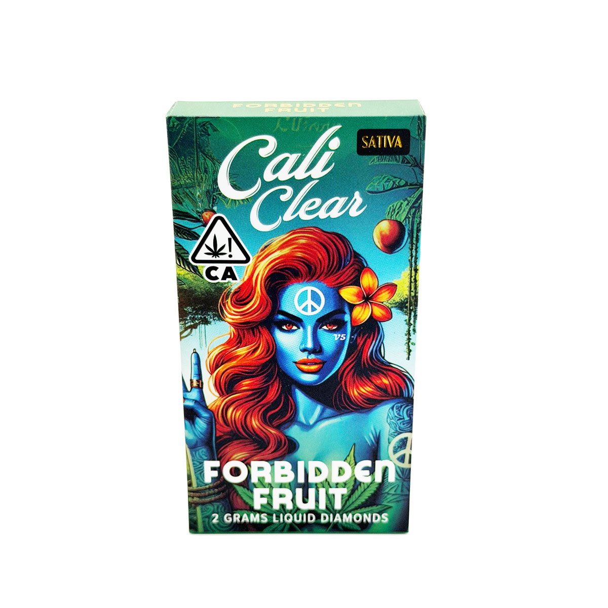Cali Clear Liquid Diamonds Forbidden Fruit (Sativa) 2 Grams (2g) Disposable Vape