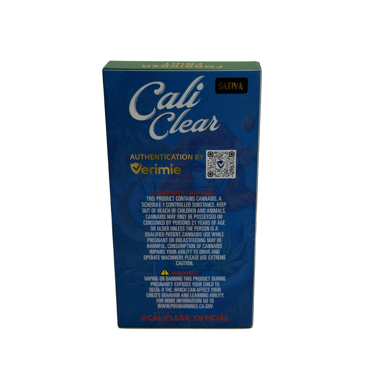 Cali Clear Liquid Diamonds Forbidden Fruit (Sativa) 2 Grams (2g) Disposable Vape