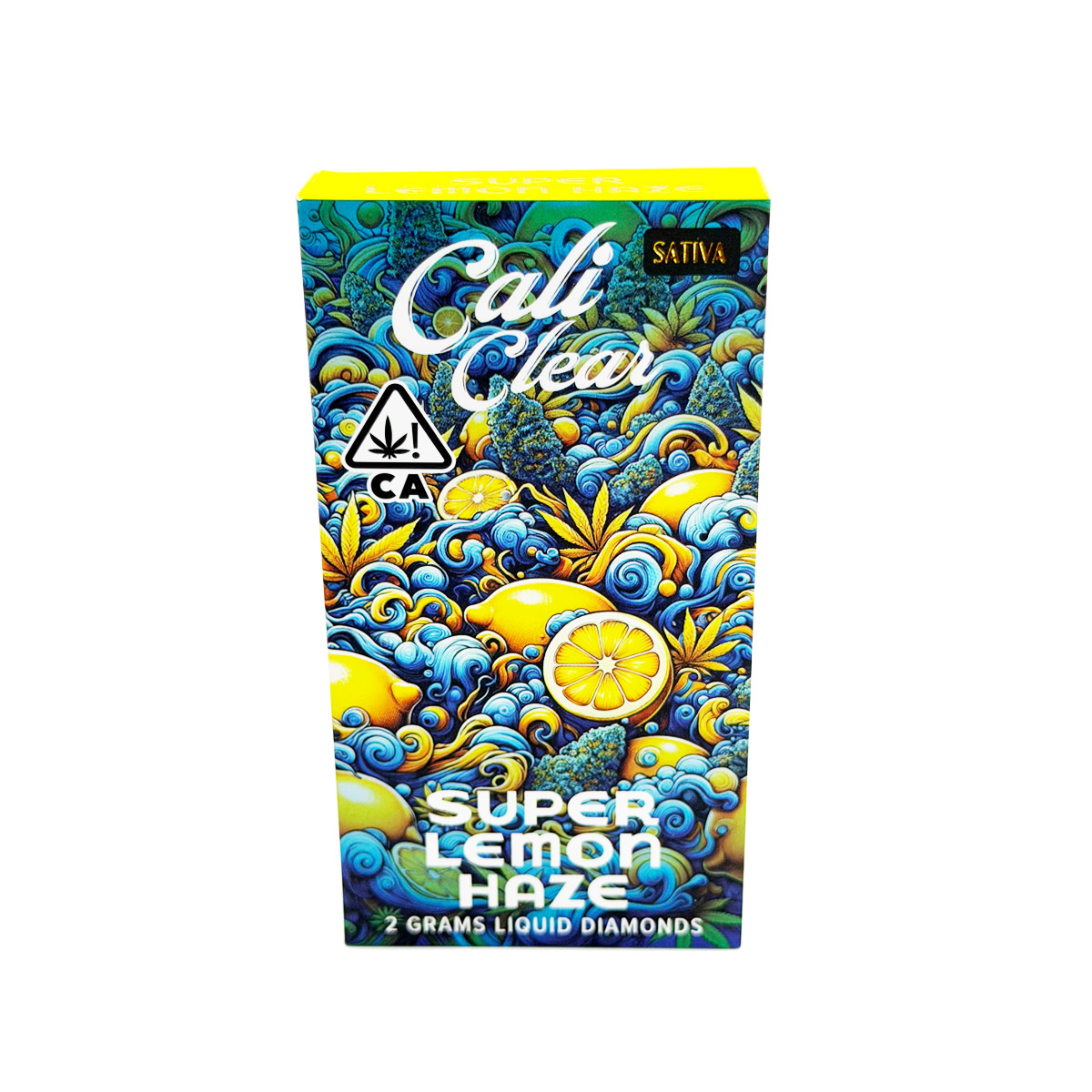 Cali Clear Liquid Diamonds Super Lemon Haze (Sativa) 2 Grams (2g) Disposable Vape