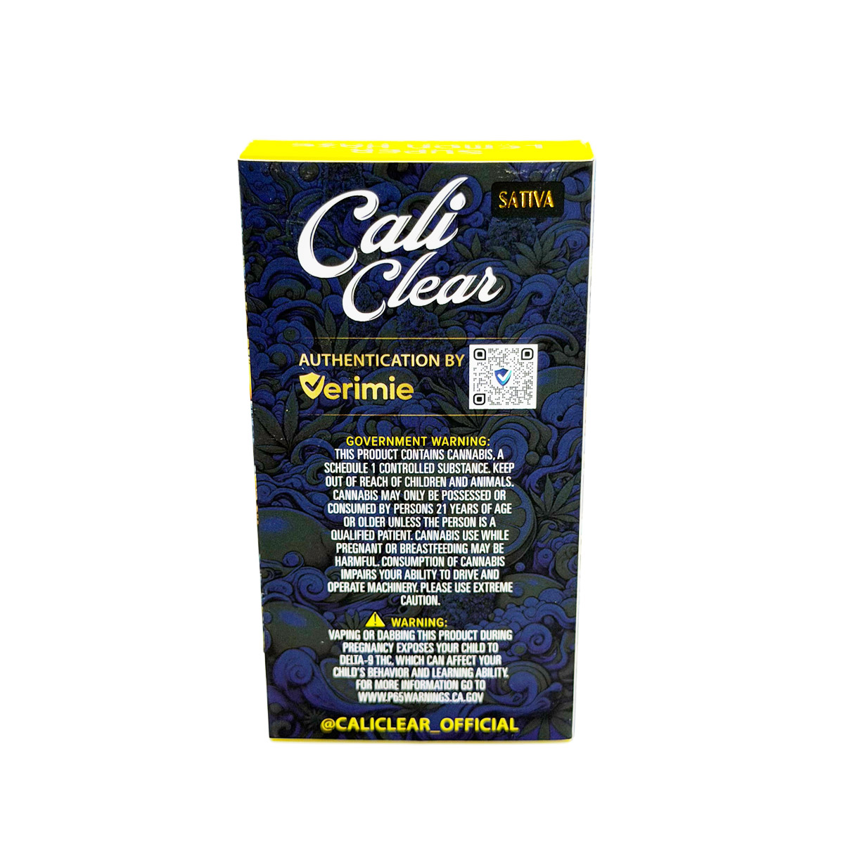 Cali Clear Liquid Diamonds Super Lemon Haze (Sativa) 2 Grams (2g) Disposable Vape