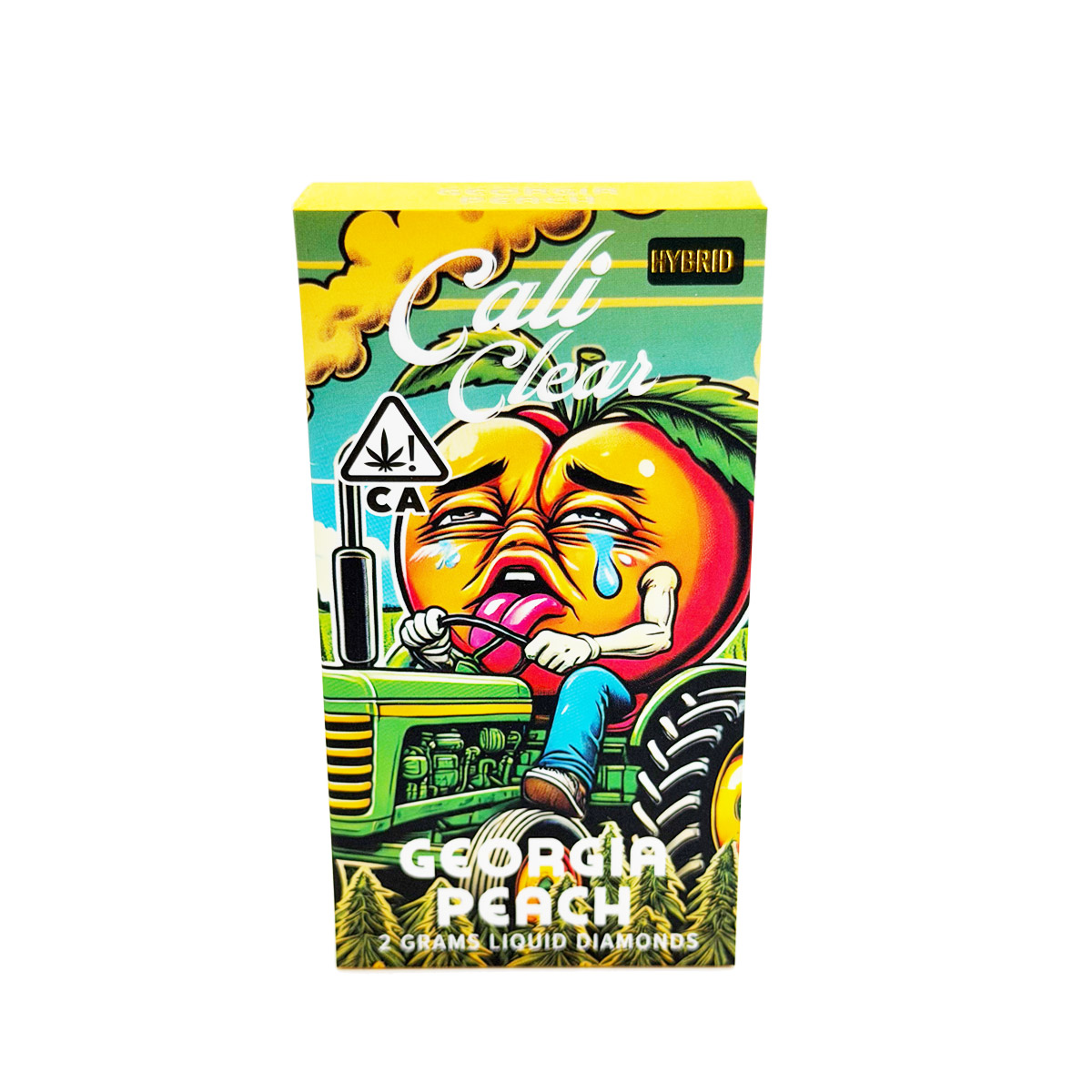 Cali Clear Liquid Diamonds Georgia Peach (Hybrid) 2 Grams (2g) Disposable Vape