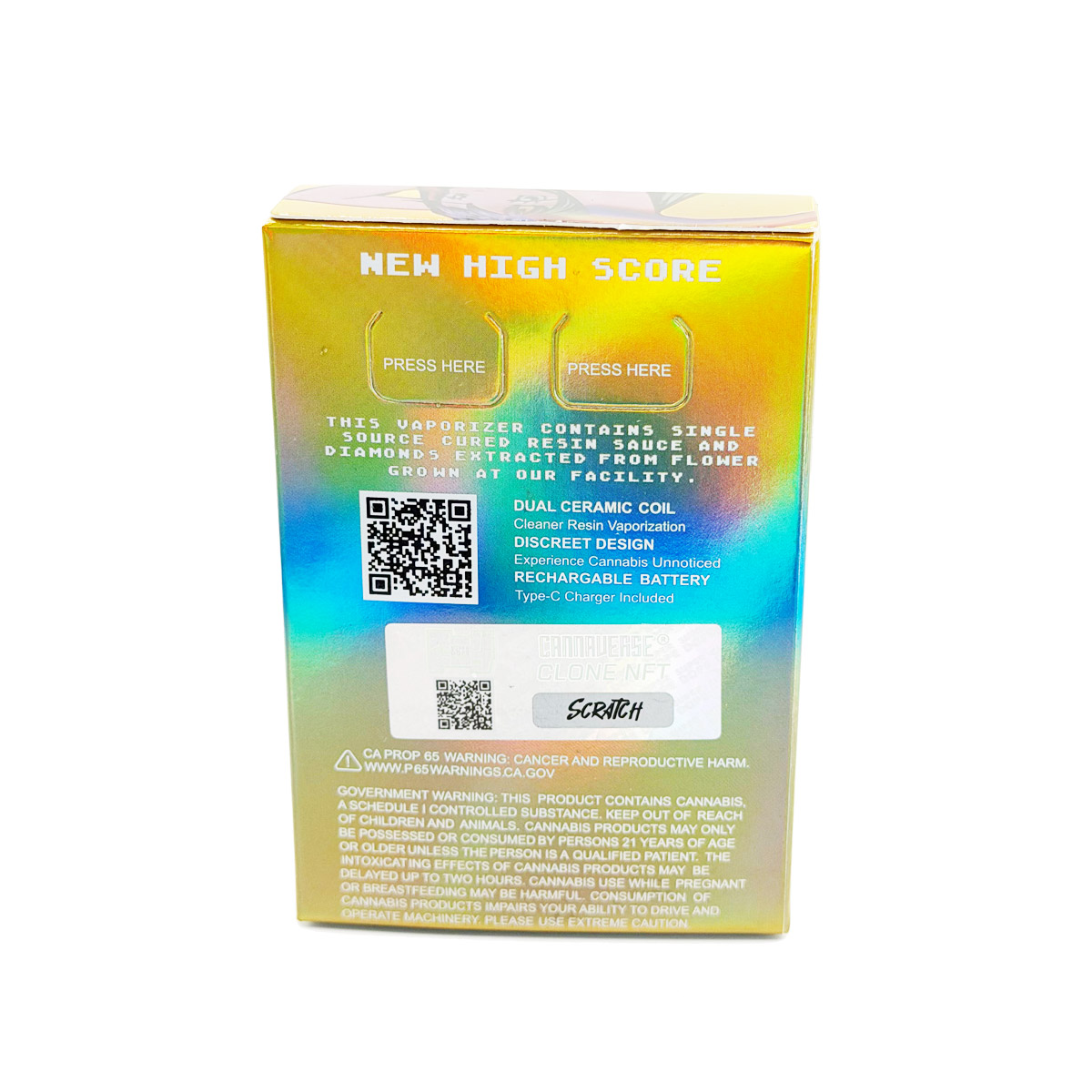 Super Dope Live Diamond Resin Rainbow Popperz 2 Grams (2g) Disposable Vape