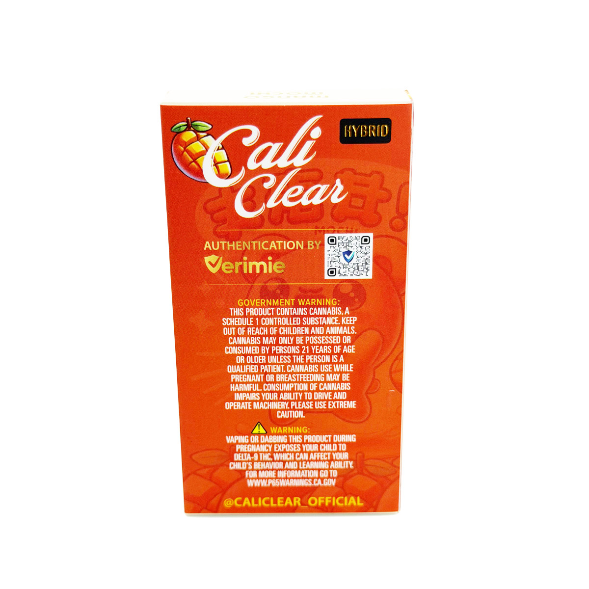 Cali Clear Liquid Diamonds Mango Mochi (Hybrid) 2 Grams (2g) Disposable Vape