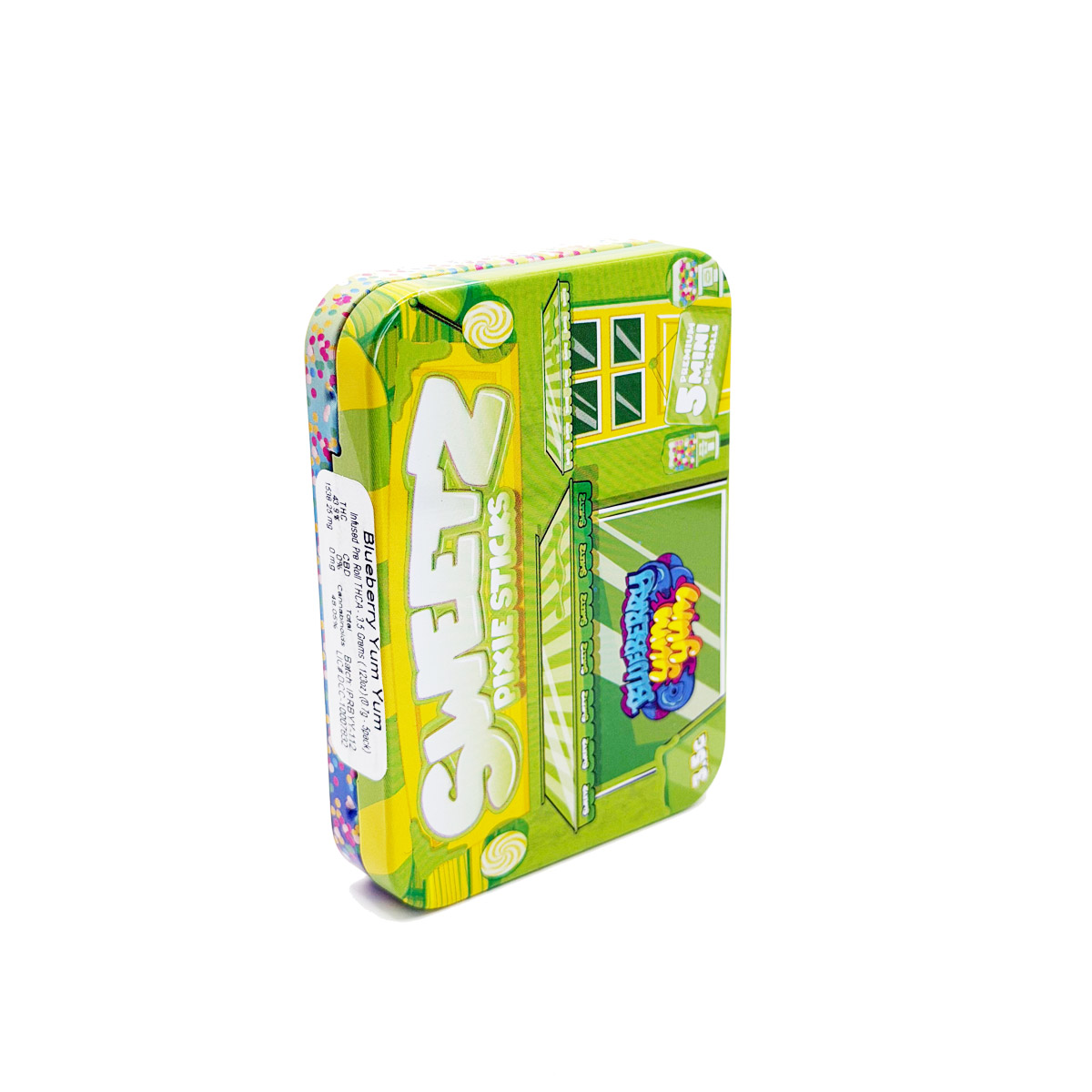 Sweetz Pixie Sticks Blueberry Yum Yum 3.5 Grams (3.5g) Premium Cannabis Infused Pre-Rolls (5-Pack)