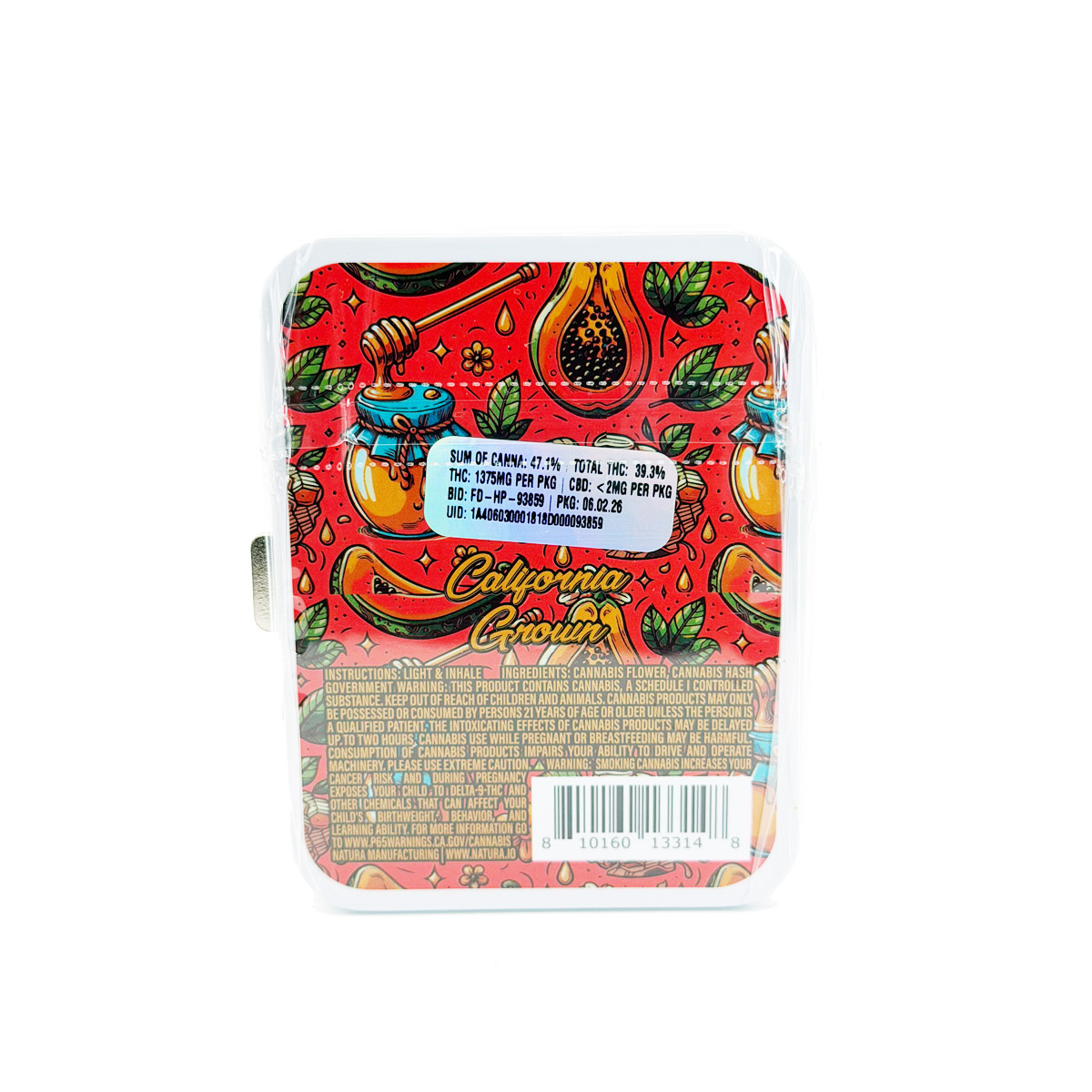 Fidel 70/30s Flower Hash Honey Papaya 3.5 Grams (3.5g) Cannabis Infused Pre-Rolls (5-Pack)