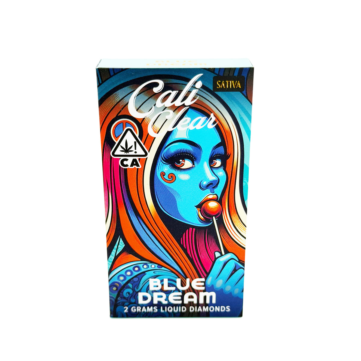 Cali Clear Liquid Diamonds Blue Dream (Sativa) 2 Grams (2g) Disposable Vape